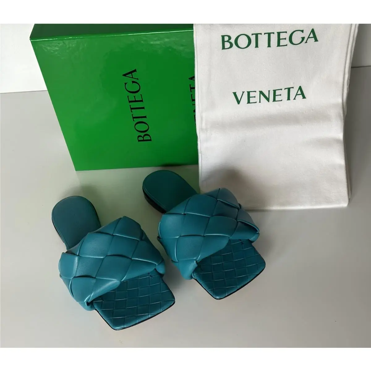 Bottega Veneta shoes - Bottega Veneta Lido - Lido - Petroleum Blue 8