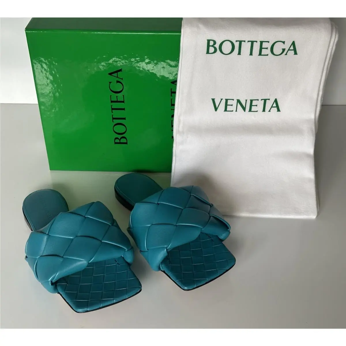 Bottega Veneta shoes - Bottega Veneta Lido - Lido - Petroleum Blue 9