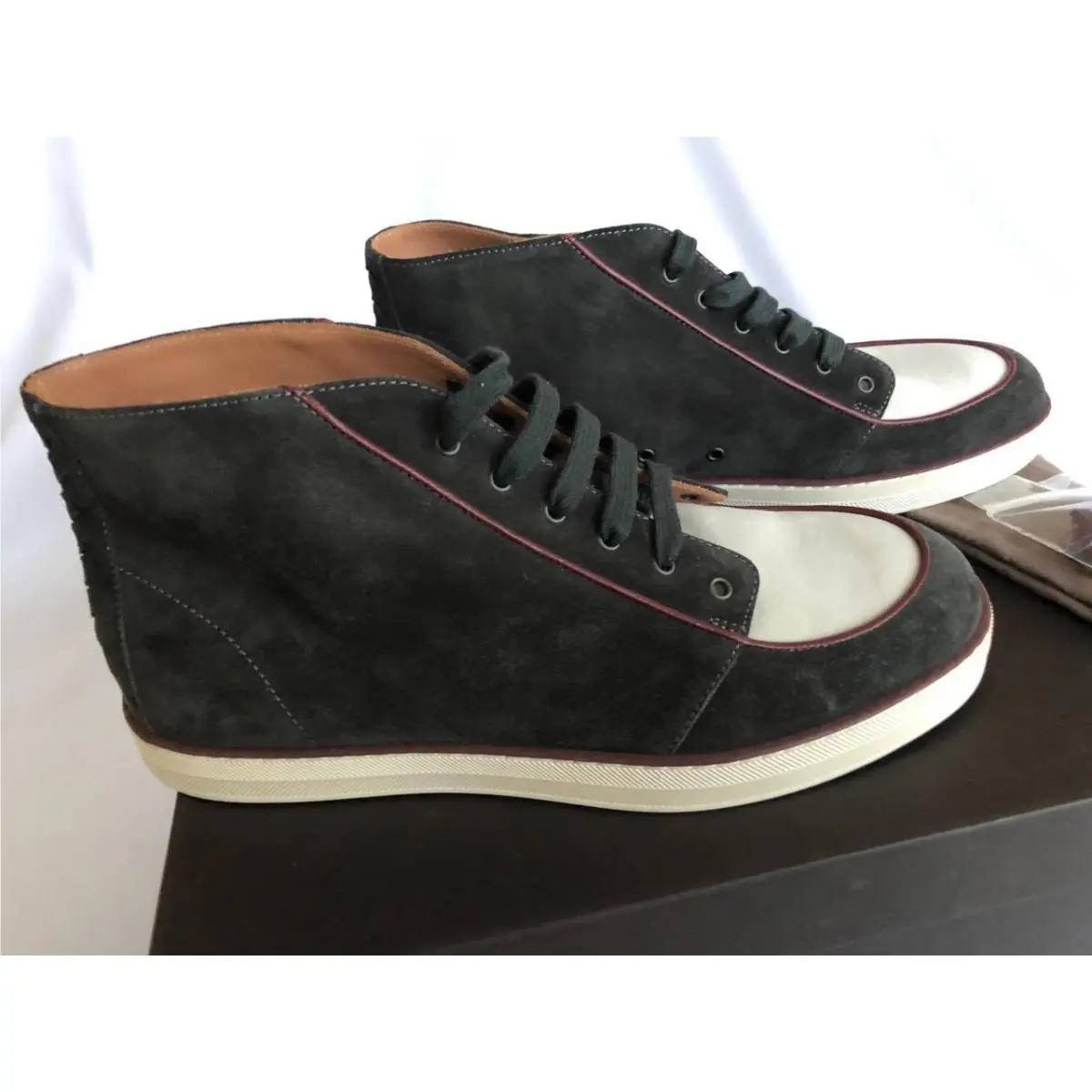 Bottega Veneta shoes - High top - High top - color block white black 1