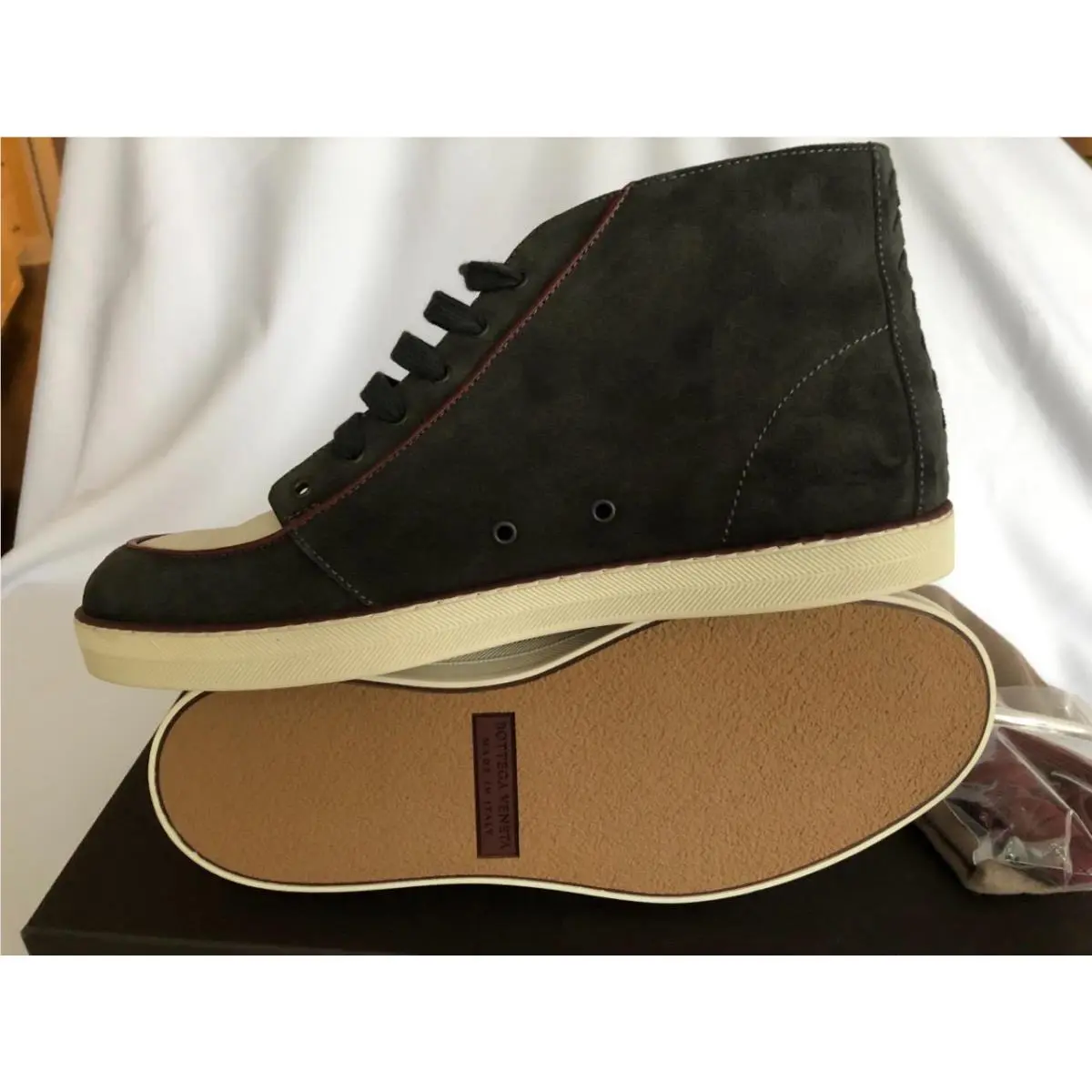 Bottega Veneta shoes - High top - High top - color block white black 6