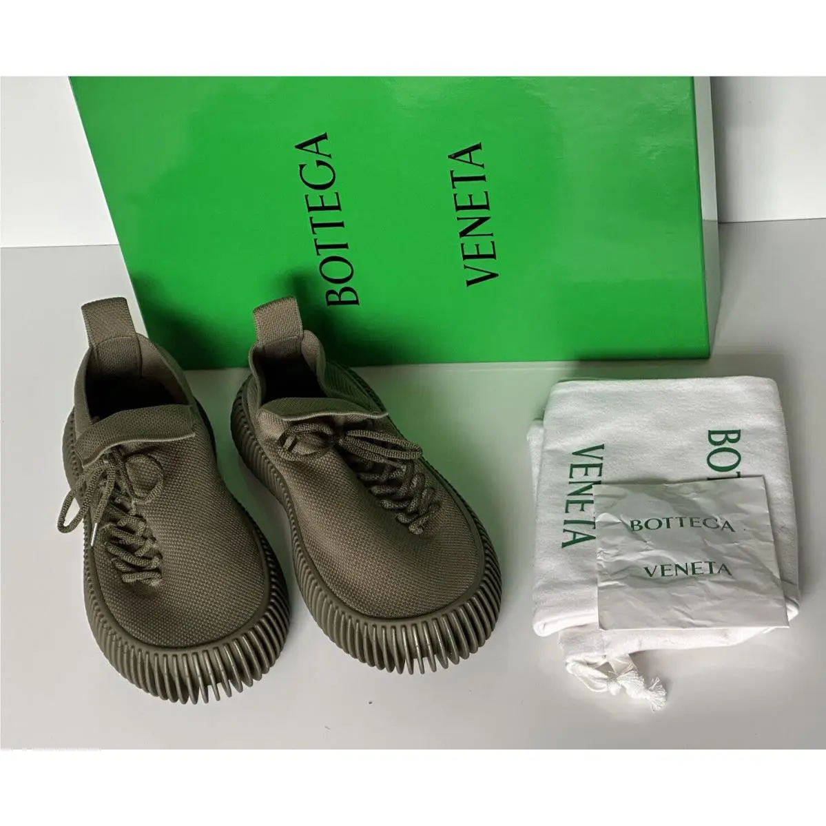 Bottega Veneta shoes - Tech Knit - Tech Knit - Khaki 8