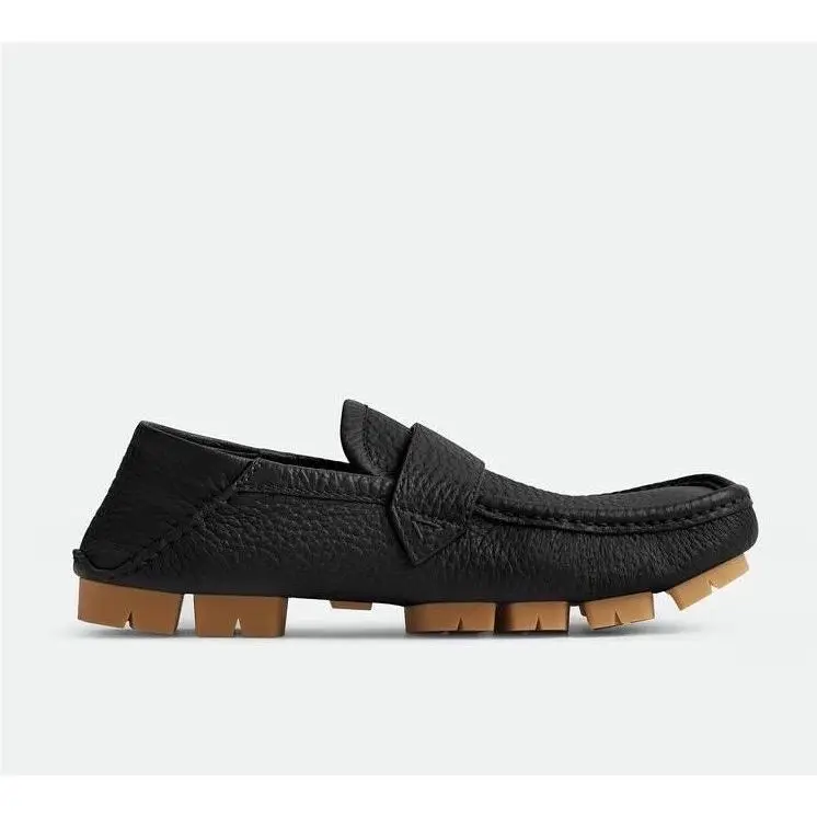 Bottega Veneta Men’s Leather Shore Loafer Shoes Black 9 US 42 786809