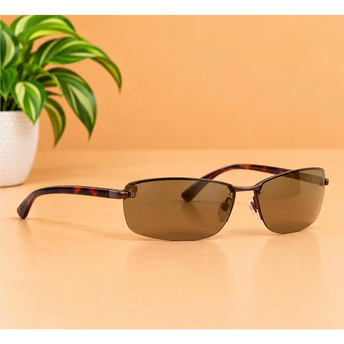 Unisex Polarized Rimless Sunglasses Medium by Maui Jim