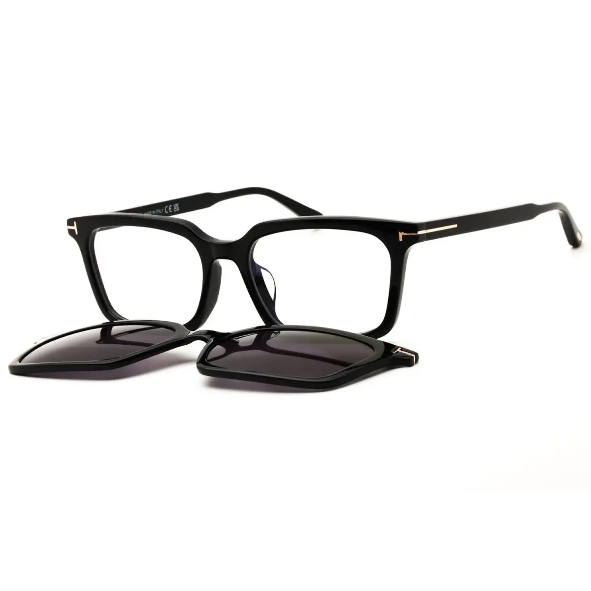 FT6153-D-B 001 Shiny Black 57mm Eyeglasses by Tom Ford