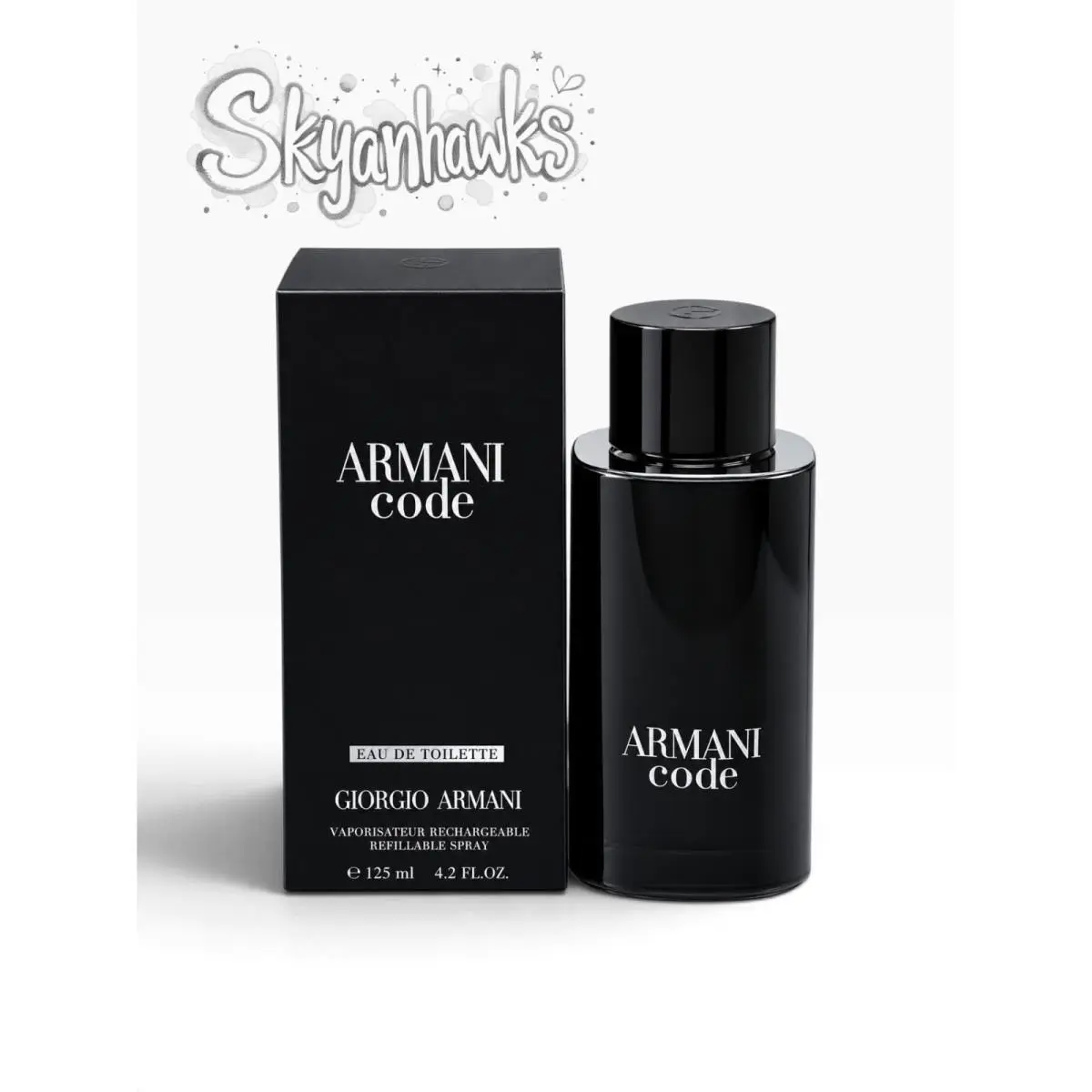 Armani Code By  4.2oz/125ml Edt Refillable Spray Men by Giorgio Armani