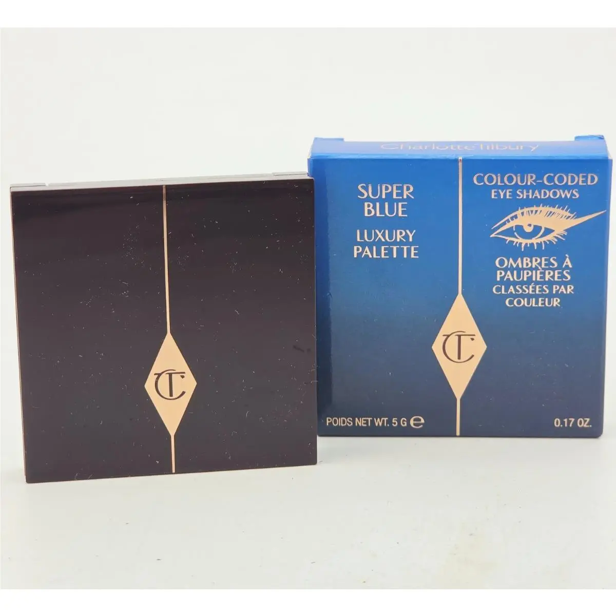 Luxury Colour Coded Eye Shadow Palette Super Blue Compact by Charlotte Tilbury