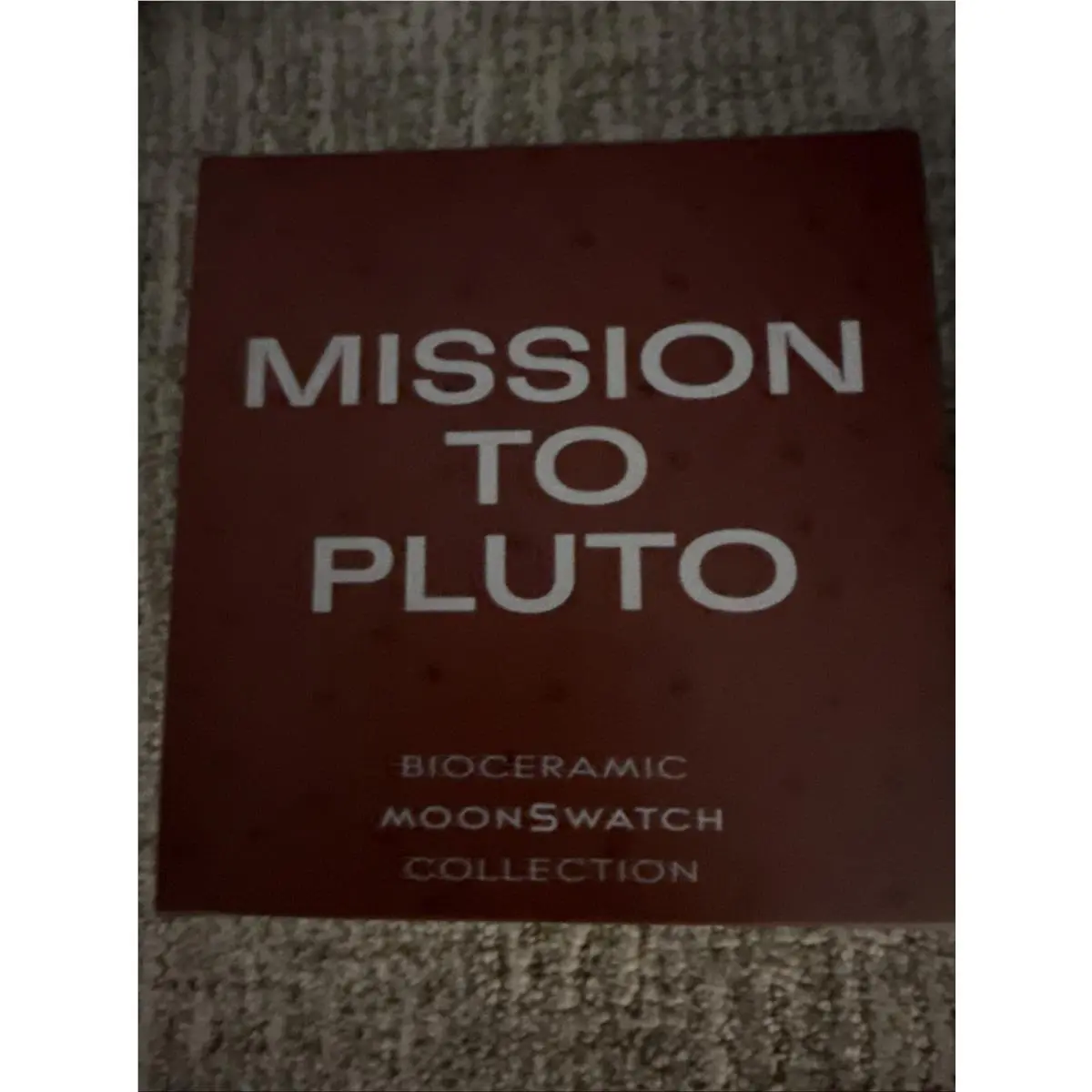 X Swatch Moonswatch Mission TO Pluto - Ostrich Leather Strap by Omega