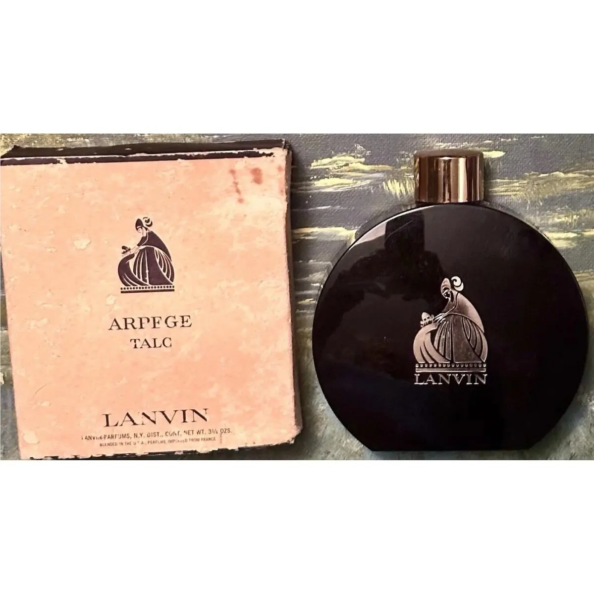 Vintage  Arpege Talc Dusting Powder 3.5oz Charles of The Ritz Boxed Nos by Lanvin