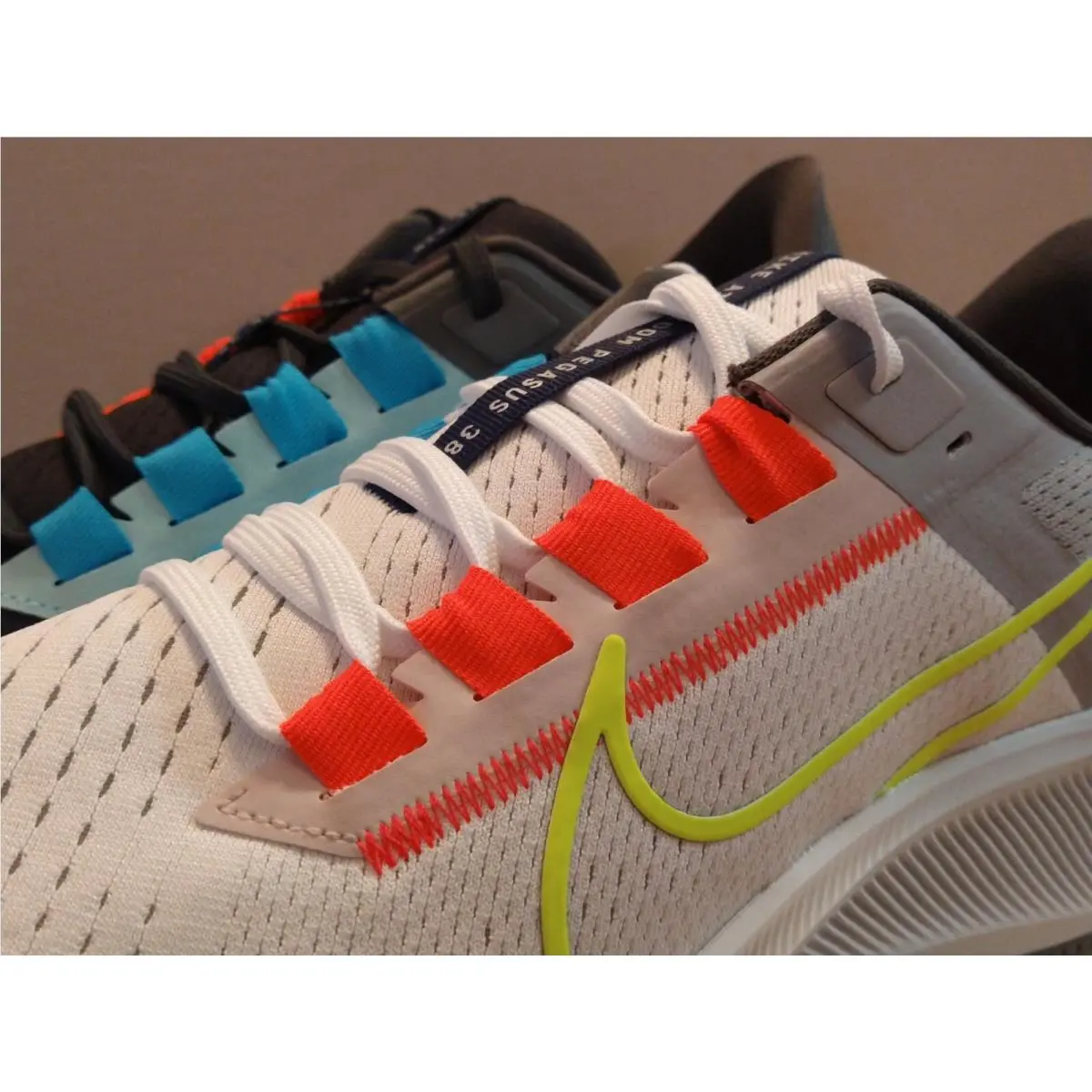 Nike shoes - Air Zoom Pegasus 38 LE - DJ3128 001 - Dark Smoke Grey / Volt - White (UPC: 194957102822) 1