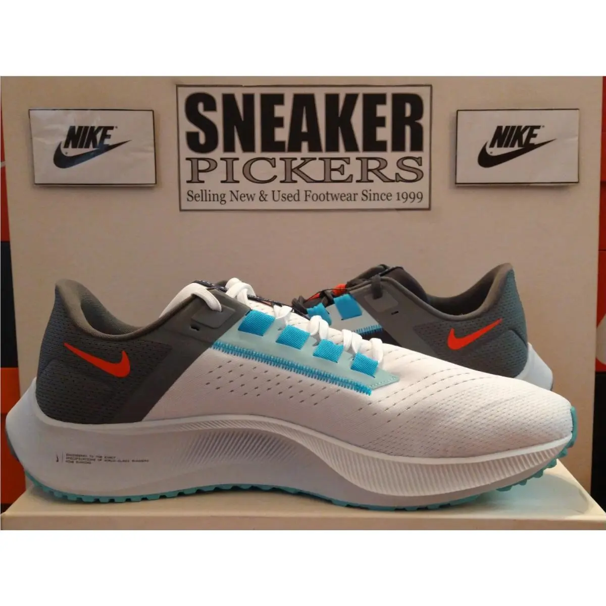 Nike shoes - Air Zoom Pegasus 38 LE - DJ3128 001 - Dark Smoke Grey / Volt - White (UPC: 194957102822) 7
