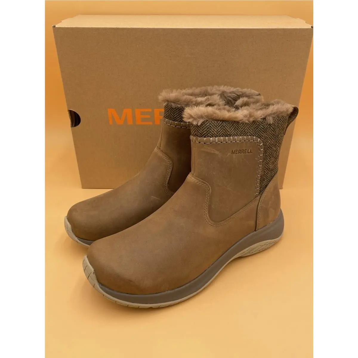 Size 7M  Women Encore Ice 5 Mid Zip Boots Otter J005998 by Merrell