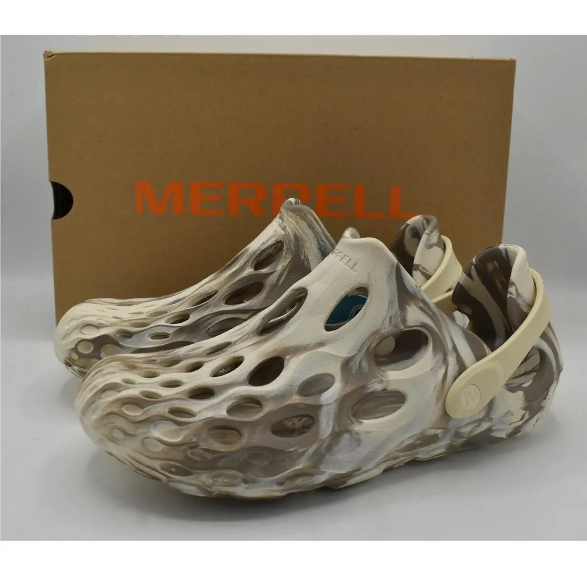 Hydro Moc Women 9 Chalk Brown Marble Water Shoes by Merrell