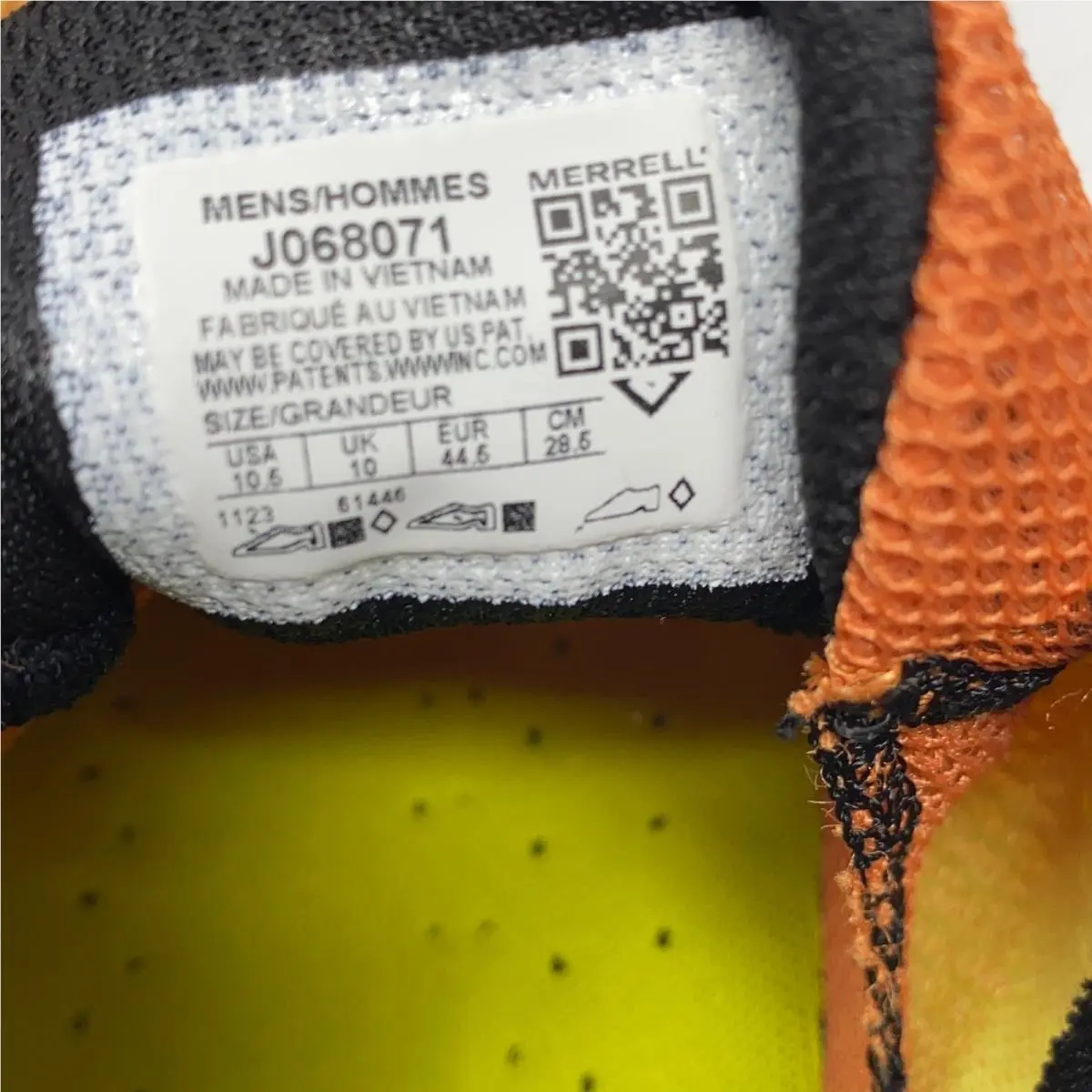 Merrell shoes - Melon/Hi Viz (UPC: 195019761032) 3