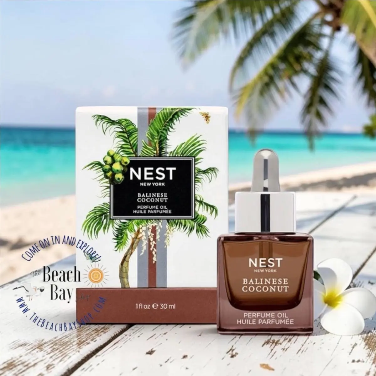 Nest York Balinese Coconut Perfume Oil 1.0 fl oz / 30 ML Fresh by NEST New York