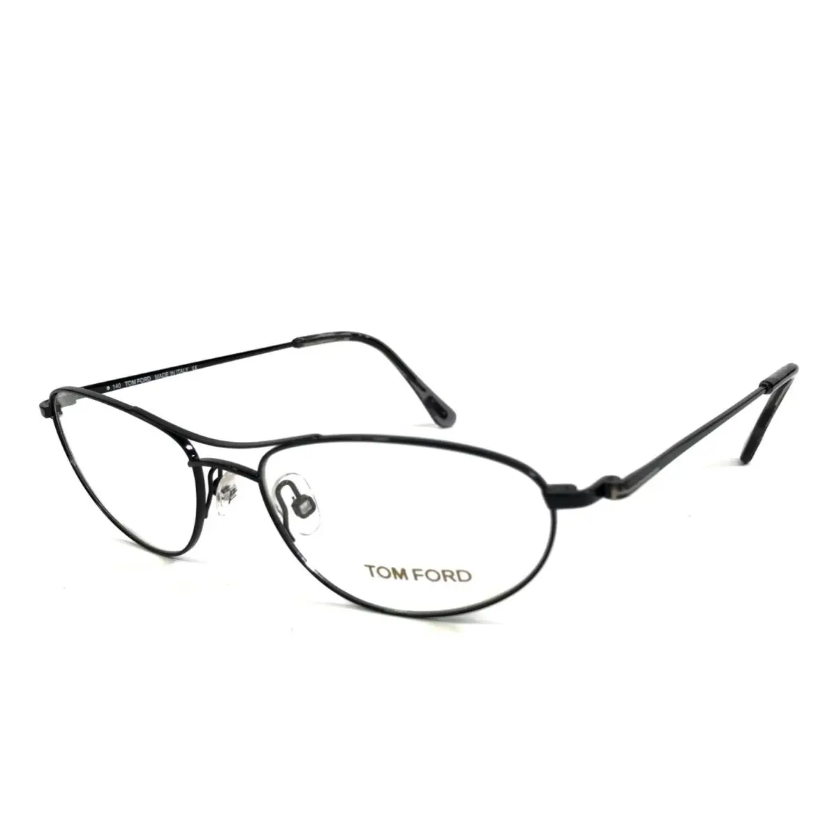 Eyeglasses Frames TF5109 001 Satin Black Cat Eye Wire Rim 51-16-140 by Tom Ford