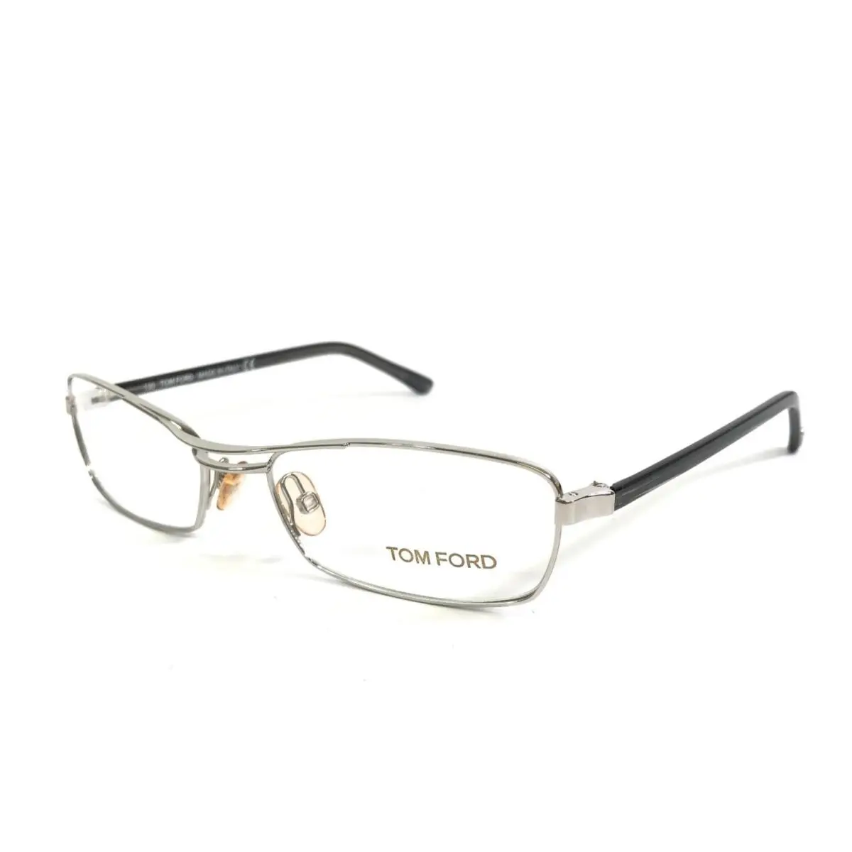 Eyeglasses Frames TF5024 751 Black Silver Rectangle Wire Rim 52-16-130 by Tom Ford