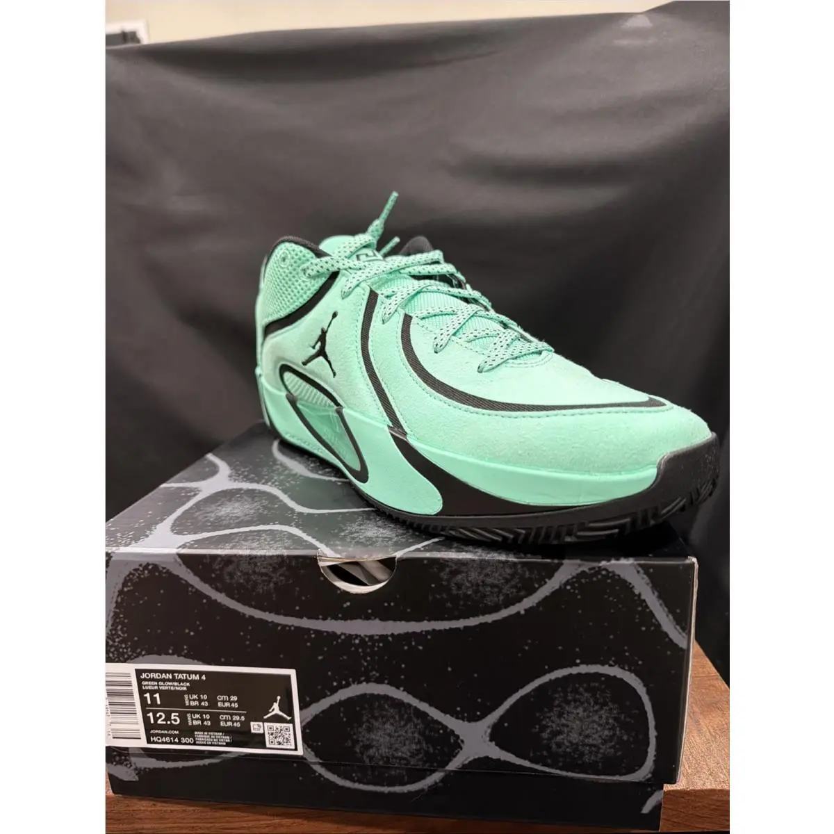 Nike shoes - Jordan Tatum 4 - Tatum - HQ4614-300 - Green, Manufacturer: Green Glow/Black 0