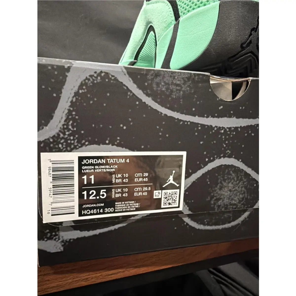 Nike shoes - Jordan Tatum 4 - Tatum - HQ4614-300 - Green, Manufacturer: Green Glow/Black 5