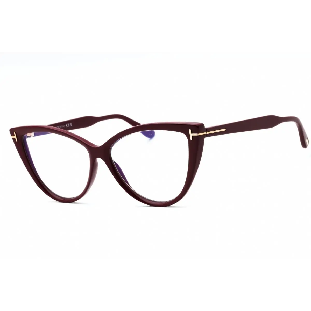 TF5843-074-56 Eyeglasses Frame Size 56mm 14mm 140mm Bordeaux Women 889 by Tom Ford