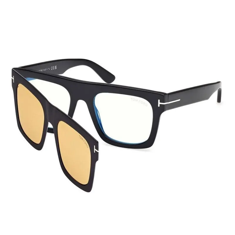 FT6068-B Eyeglasses Eye Glasses 001 53mm Men Shiny Black by Tom Ford