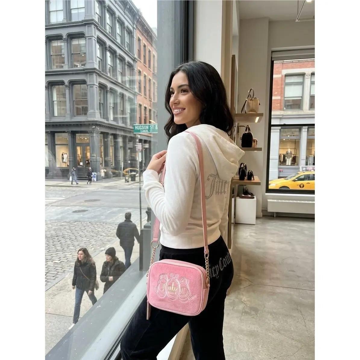 Lovers Club Cmera Bag Embroidered Logo Pink Lemonade / Pink by Juicy Couture