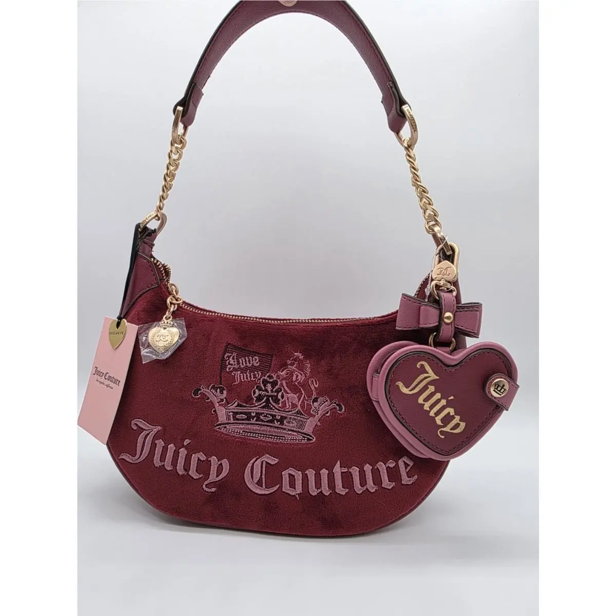 Juicy Crown Shoulder Bag Cranberry Juice by Juicy Couture