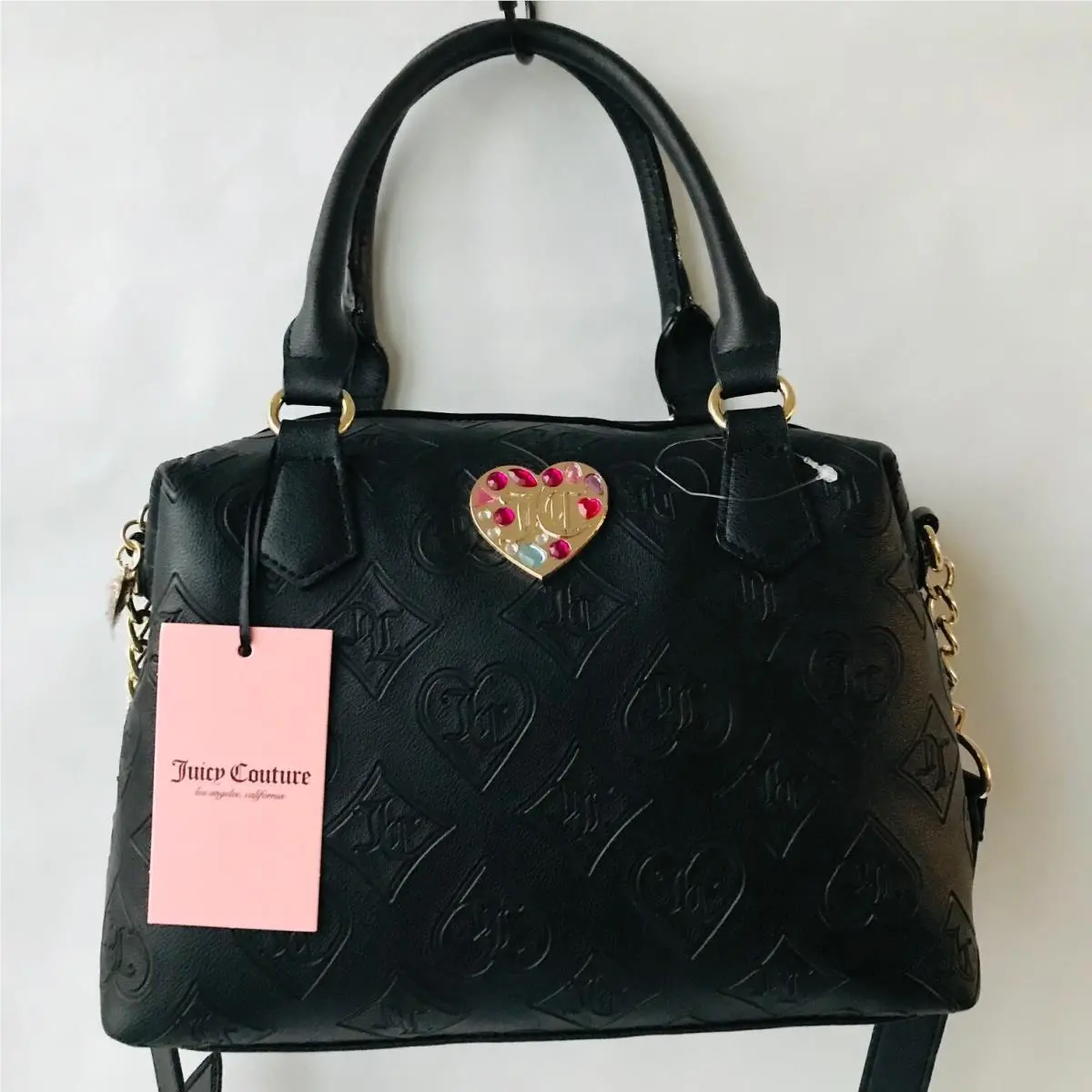Glizted Out Satchel Black by Juicy Couture