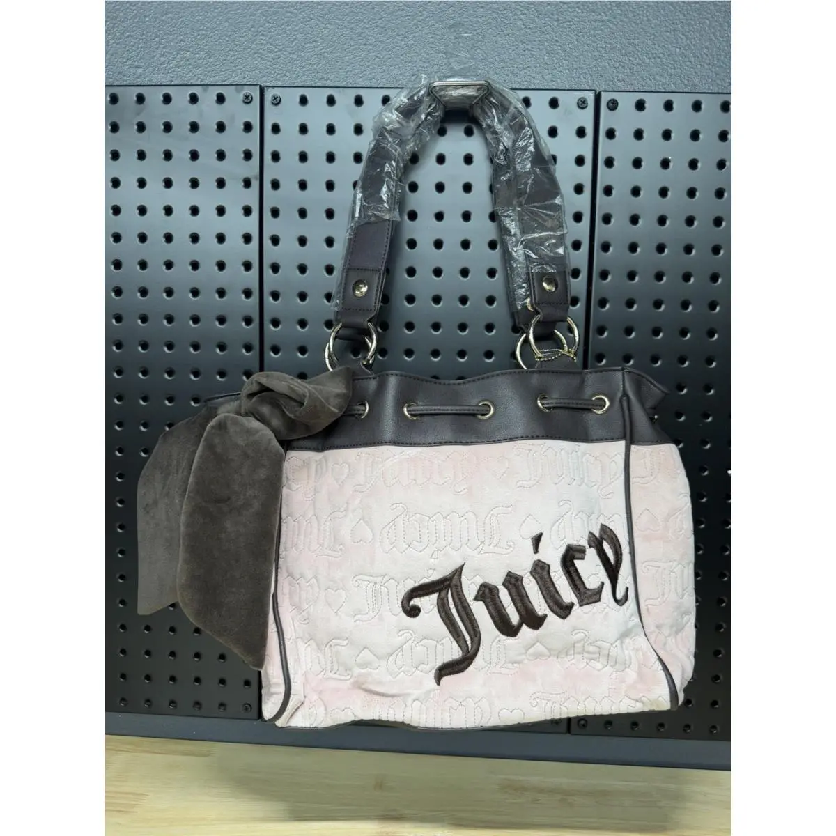 Vintage Dreams Daydreamer Tote Dusty Blush Pink Chocolate Bag by Juicy Couture