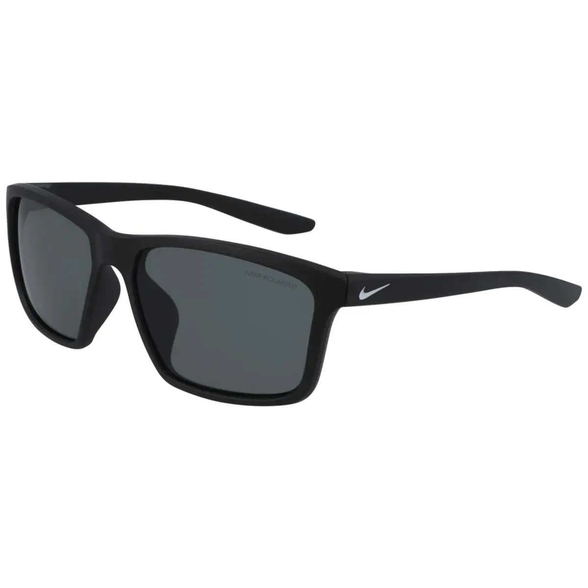 Valiant Polarized Matte Black Square Sport Sunglasses - NKCW4640-010 Italy by Nike