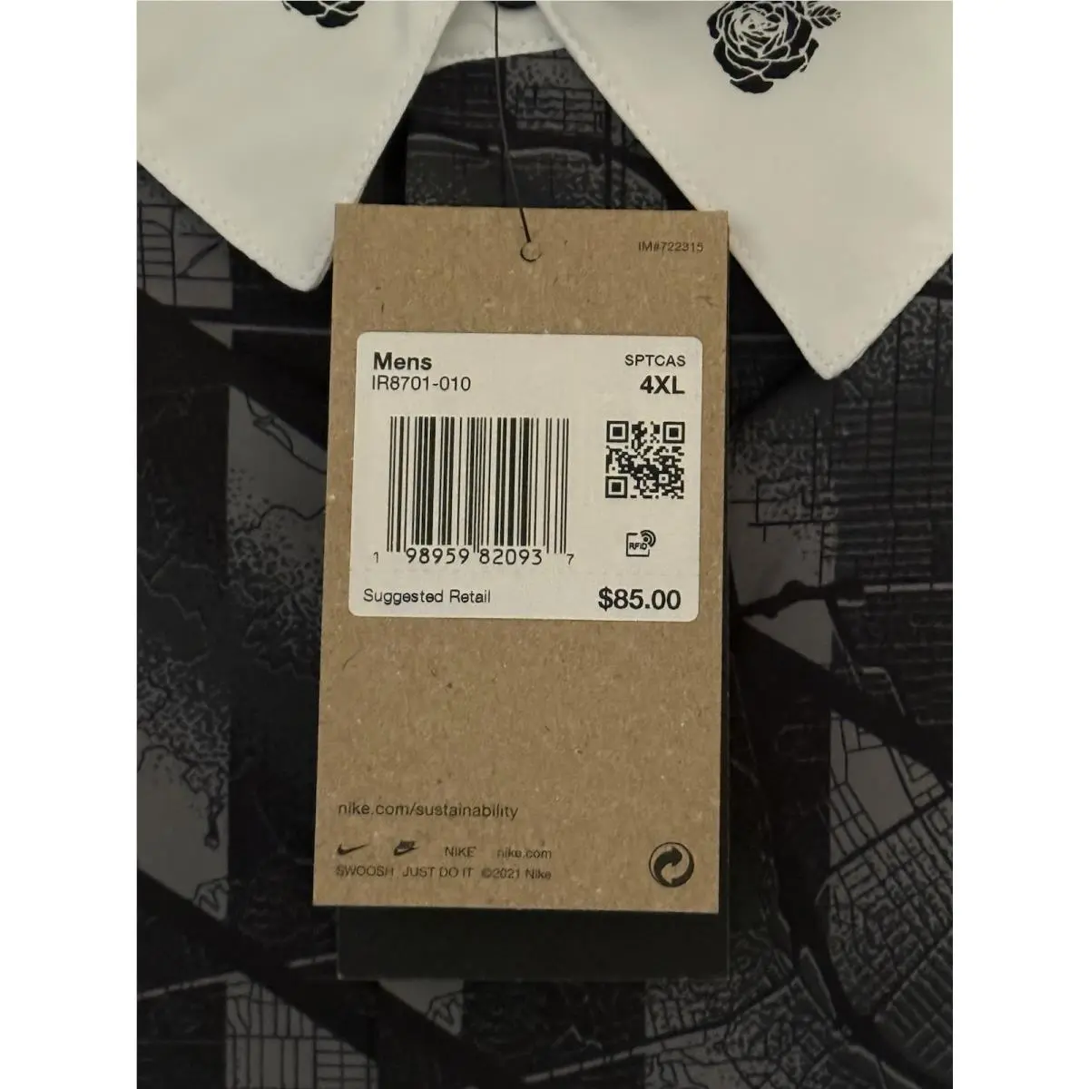 Nike clothing - Nike SB Mad 90 Pack Hypervenom Dri-FIT Bowler Shirt - IR8701-010 - Black / White 4