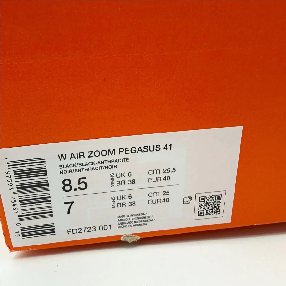 Nike shoes - Nike Air Zoom Pegasus 41 - FD2723-001 - Black (UPC: 197593754370) 8
