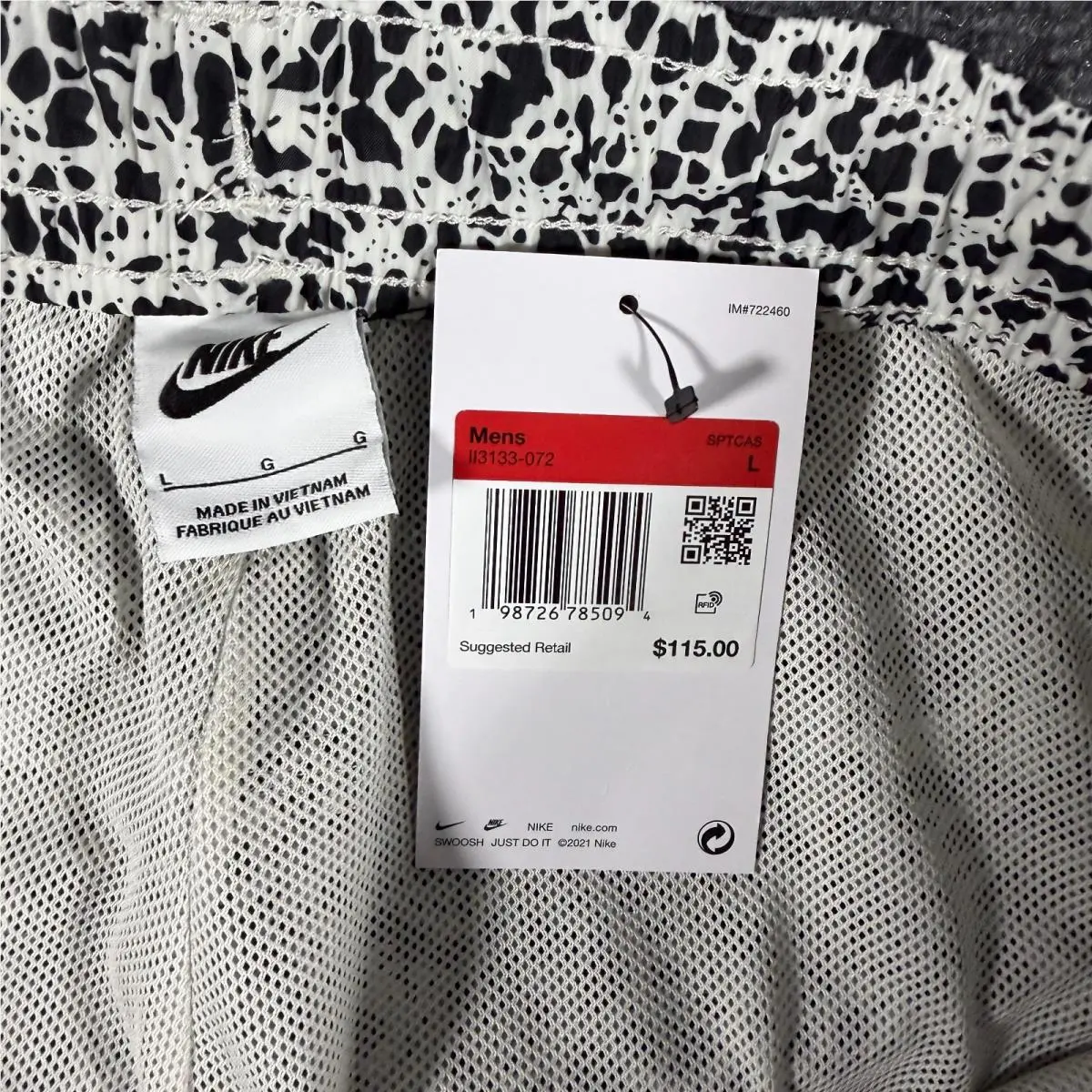 Nike clothing - Nike Air Woven - Air Woven - II3133 II3133-072 - Light Bone/Black (UPC: 198726785094) 6