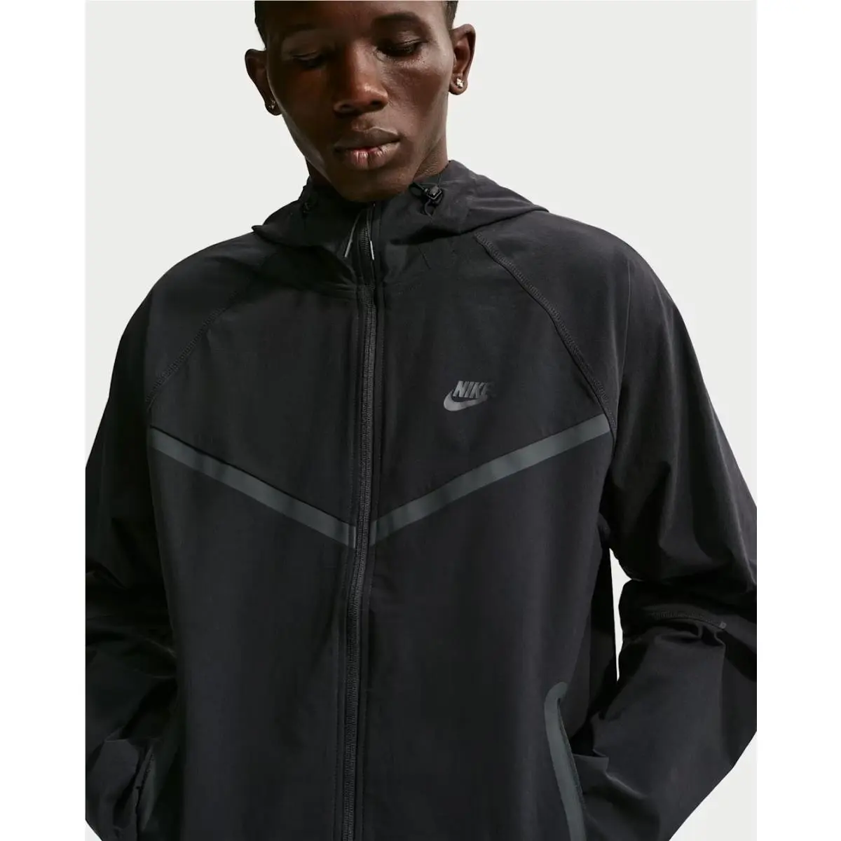 Nike clothing - Nike Tech Woven Windrunner - Tech Woven Windrunner - Black (UPC: 197599175186) 2
