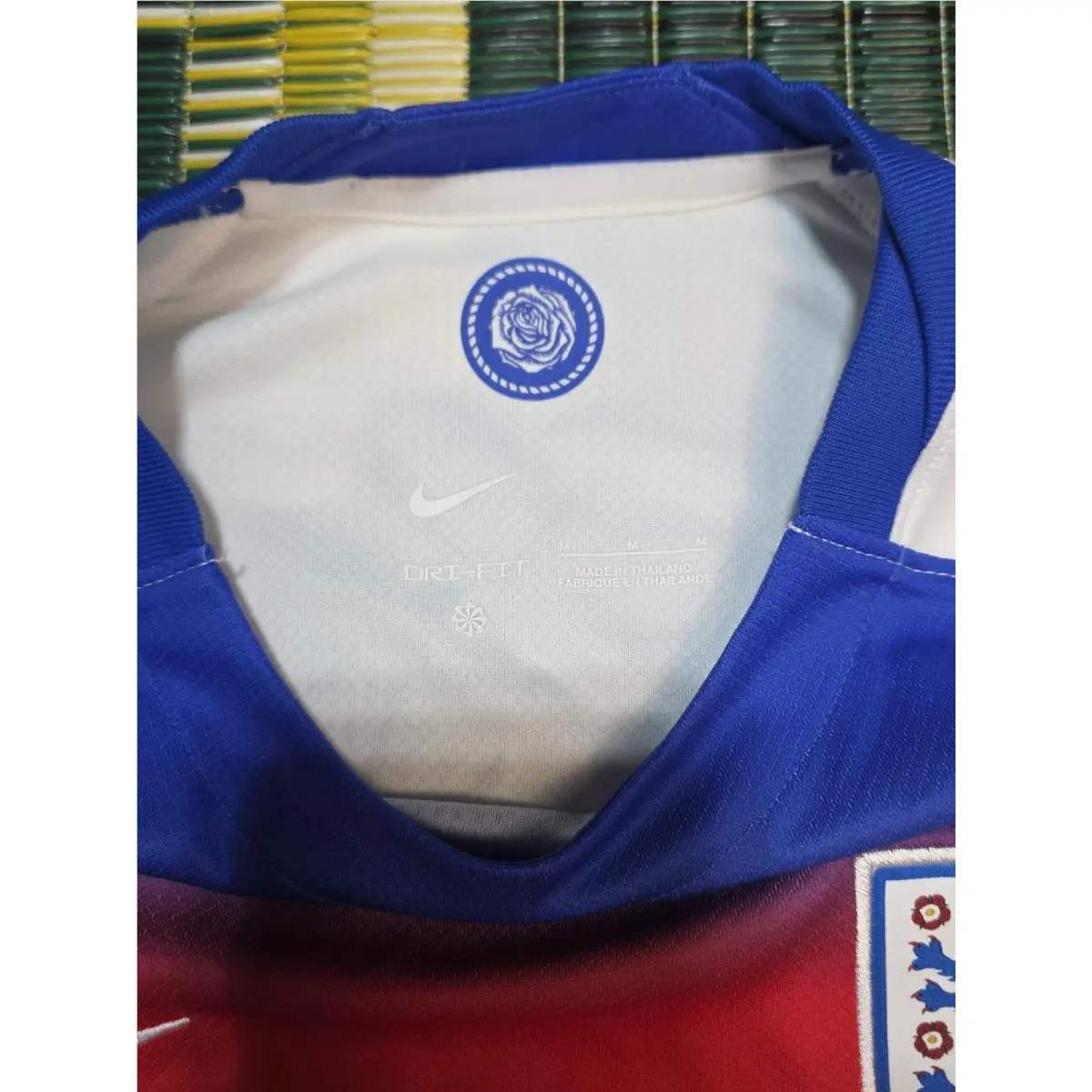 Nike clothing - 2025-26 Men England Stadium Home Soccer T-Shirts Tee Top Jersey - FZ9012-405 - White, Royal 3