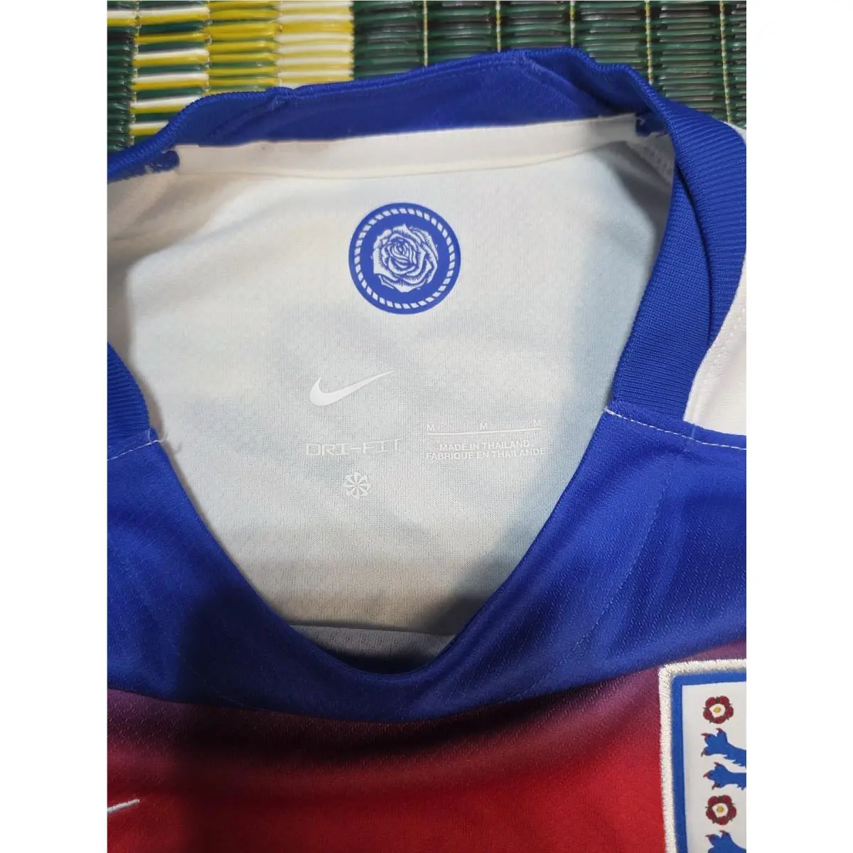 Nike clothing - 2025-26 Men England Stadium Home Soccer T-Shirts Tee Top Jersey - FZ9012-405 - White, Royal 4