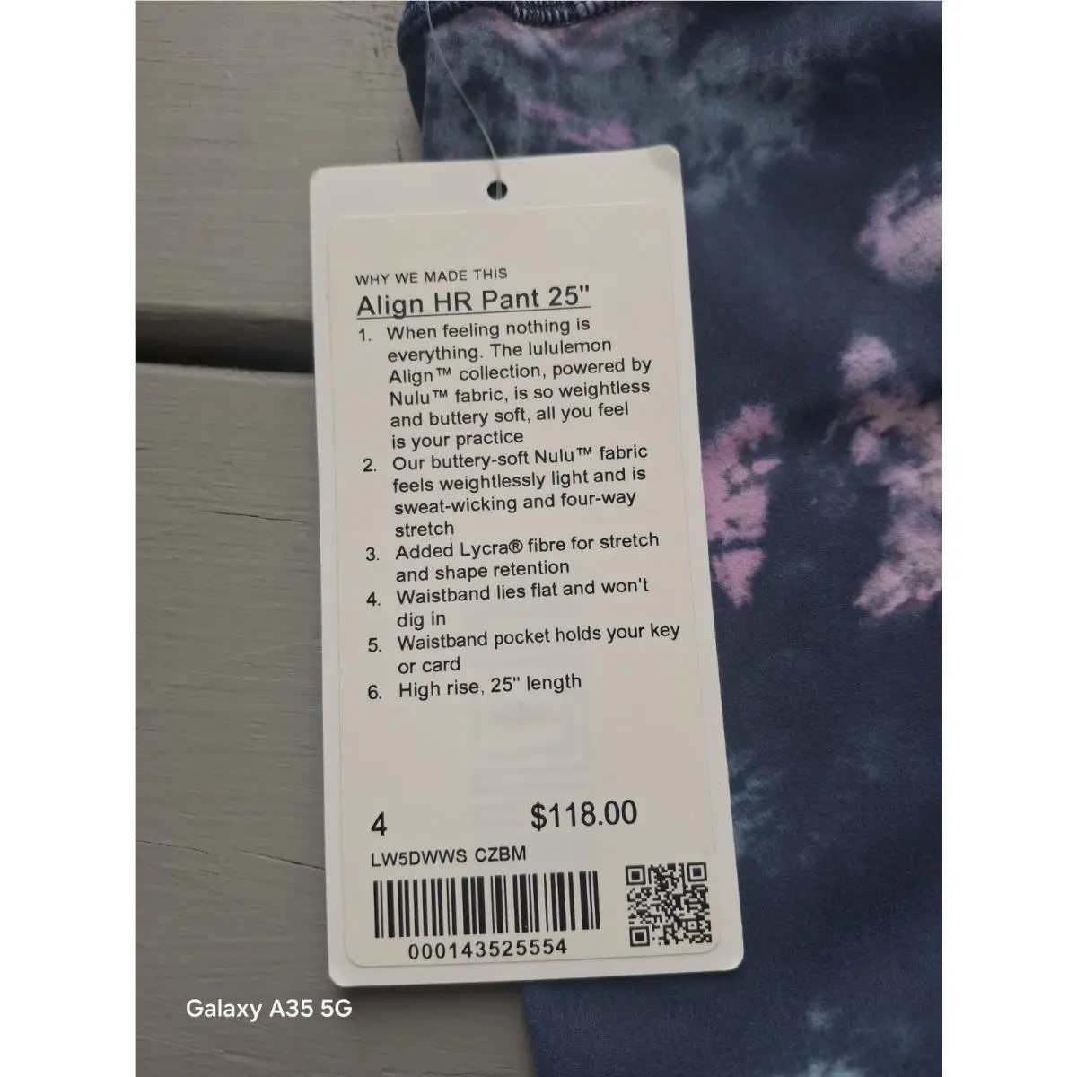 Lululemon clothing - 25554 - 25554 - Circulate Tie Dye Mineral Blue 4