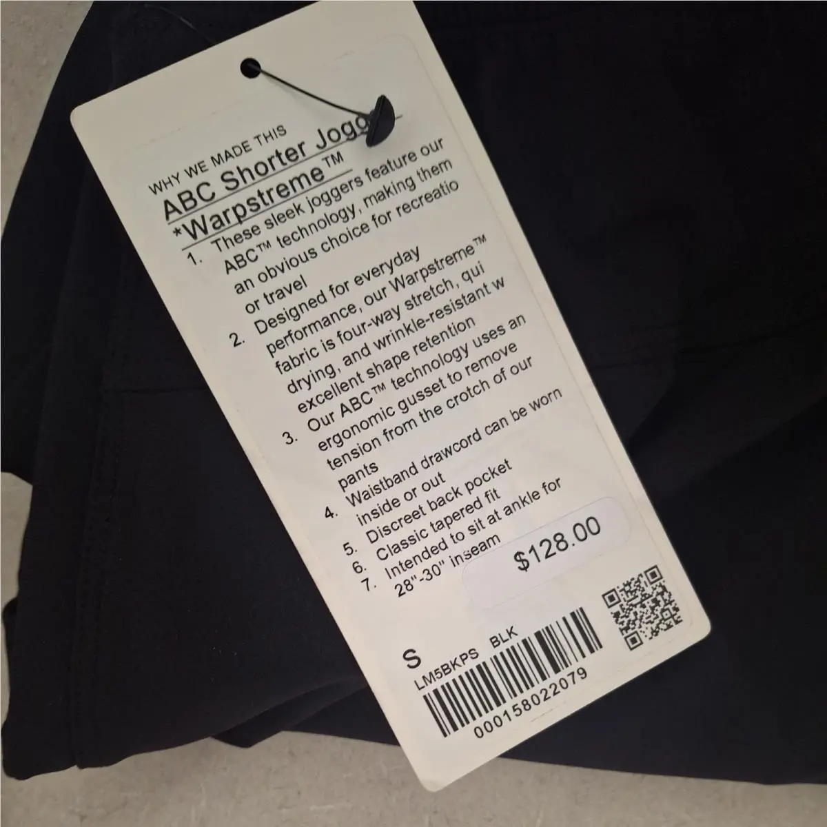 Lululemon clothing - Lululemon ABC - ABC - LM5BKPS - Black 3
