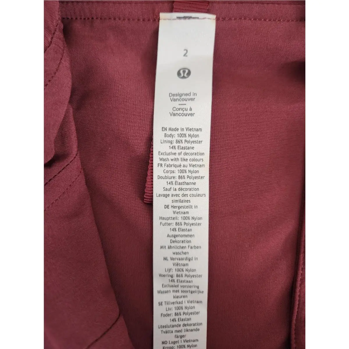 Lululemon clothing - Red Merlot 6