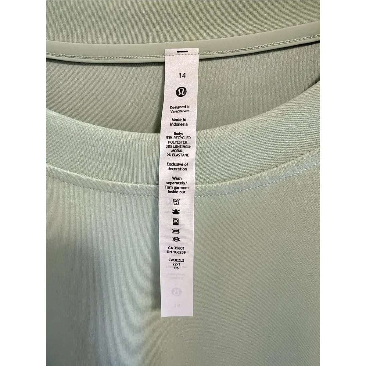 Lululemon clothing - mint green 0