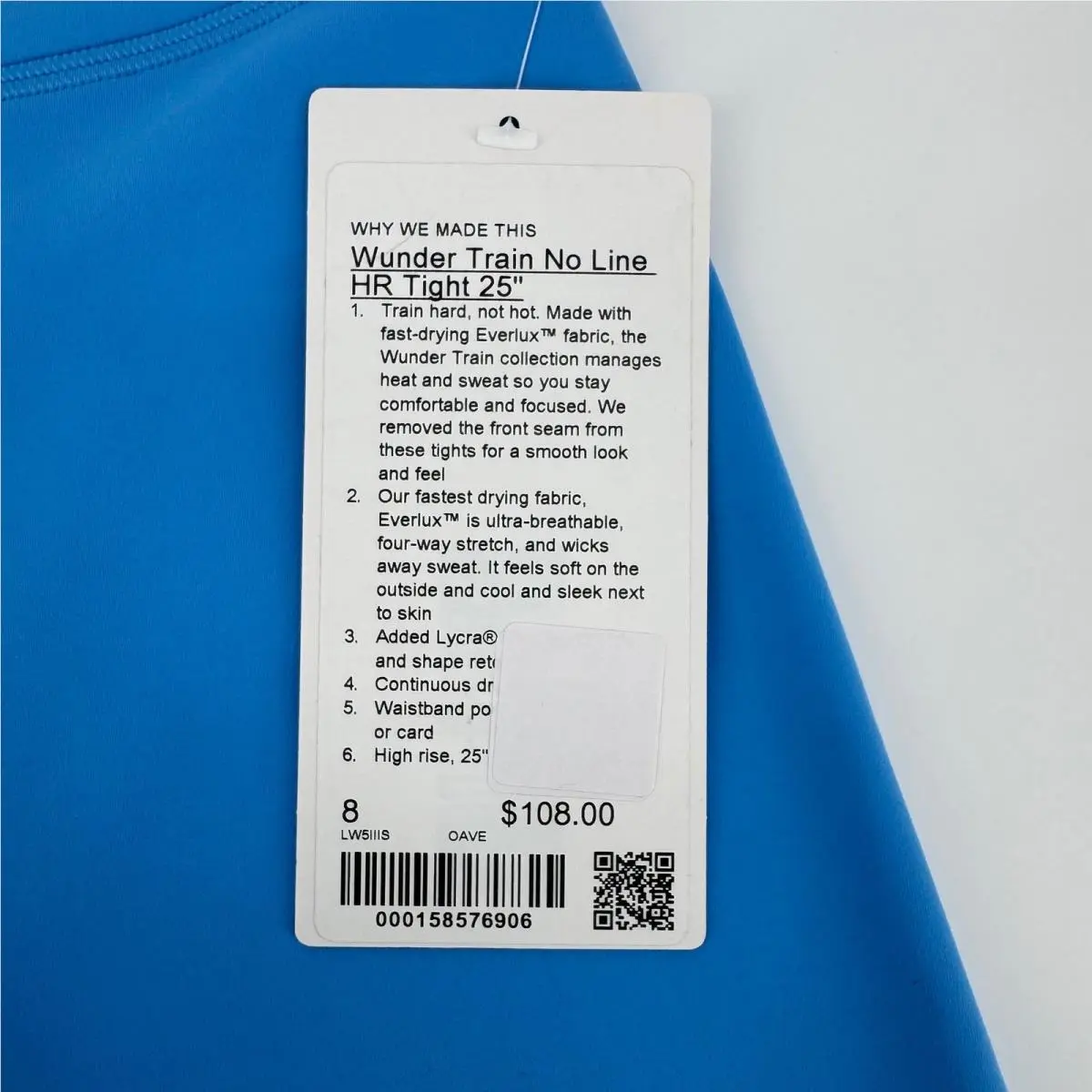 Lululemon clothing - Wunder Train No Line HR Tight 25