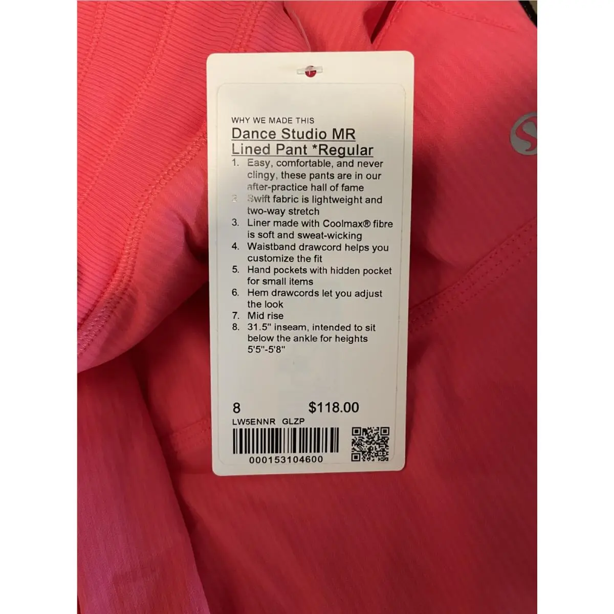 Lululemon clothing - Pink 4