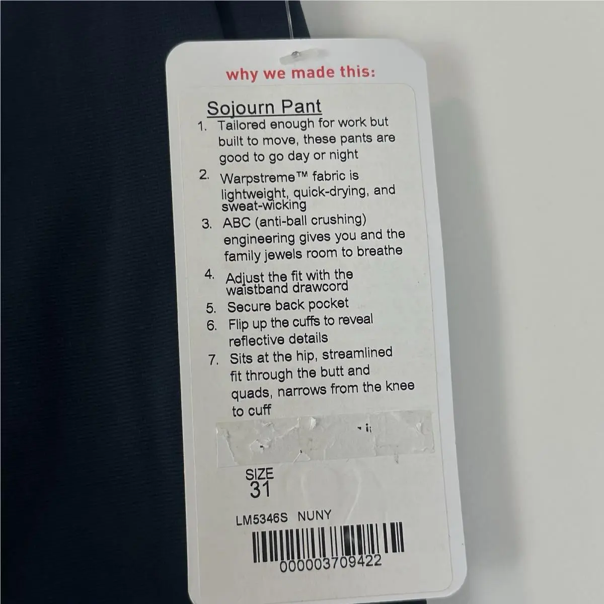Lululemon clothing - Lululemon Sojourn - Sojourn - Blue 3