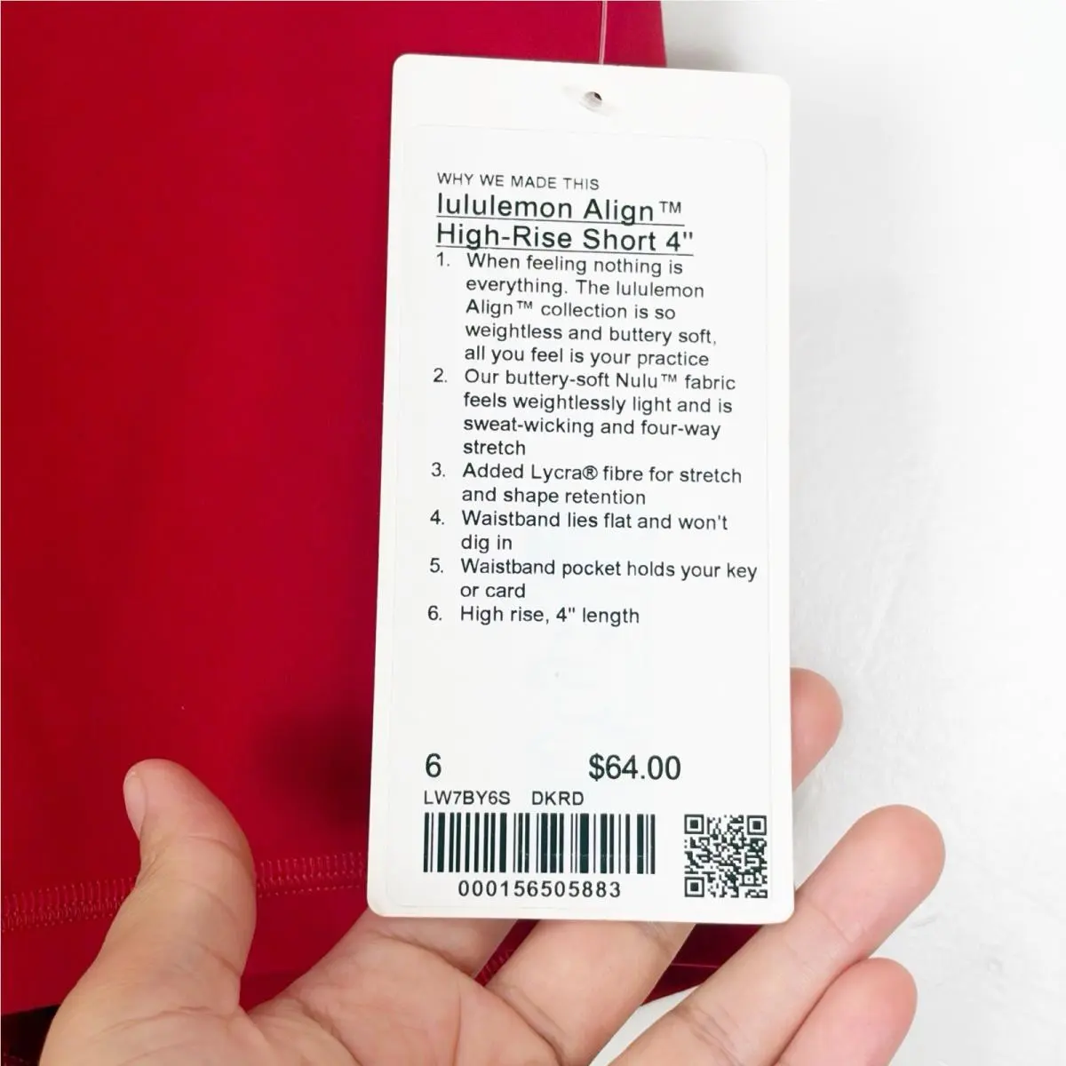 Lululemon clothing - Lululemon Align - Align - Red 1