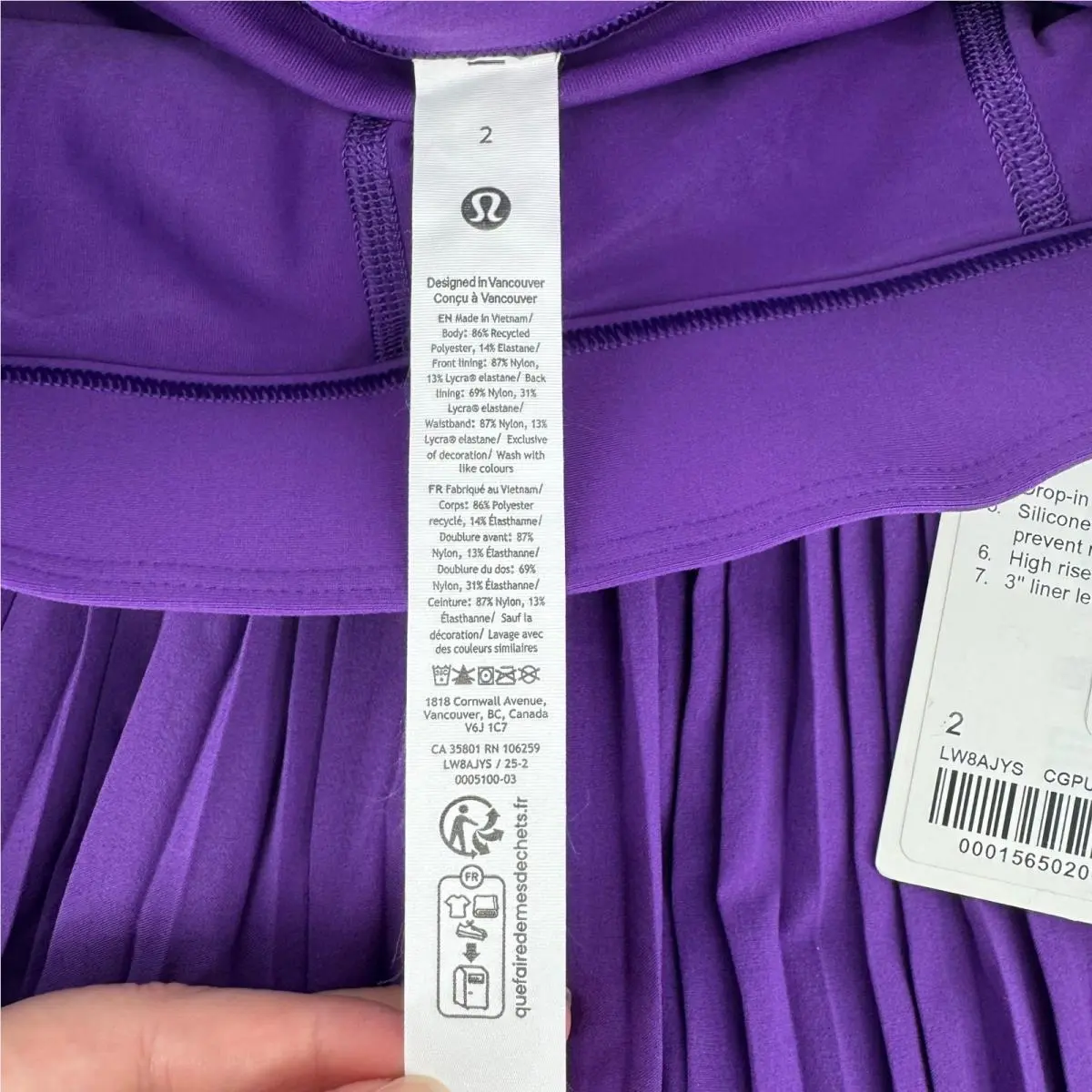 Lululemon clothing - Purple 2