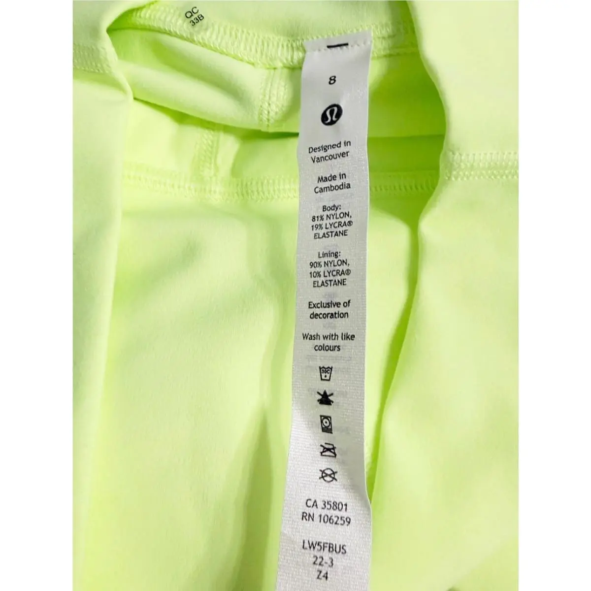 Lululemon clothing - Yellow 8