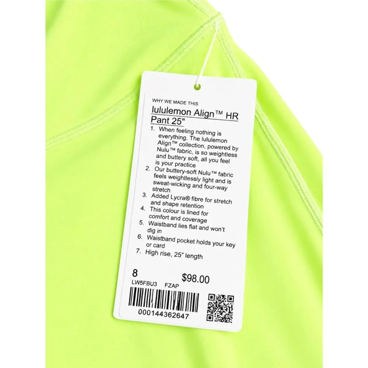 Lululemon clothing - Yellow 3