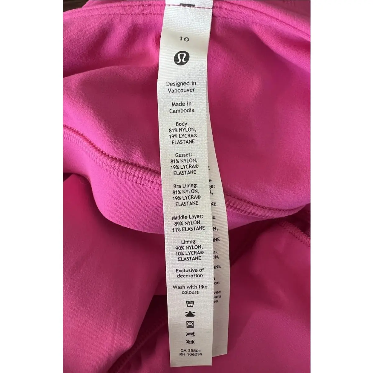 Lululemon clothing - Sonic Pink 8