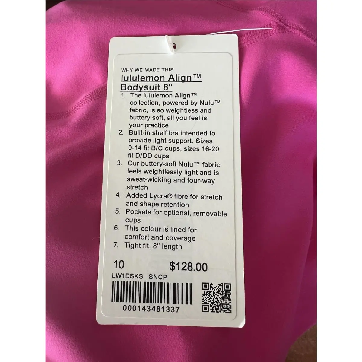 Lululemon clothing - Sonic Pink 6