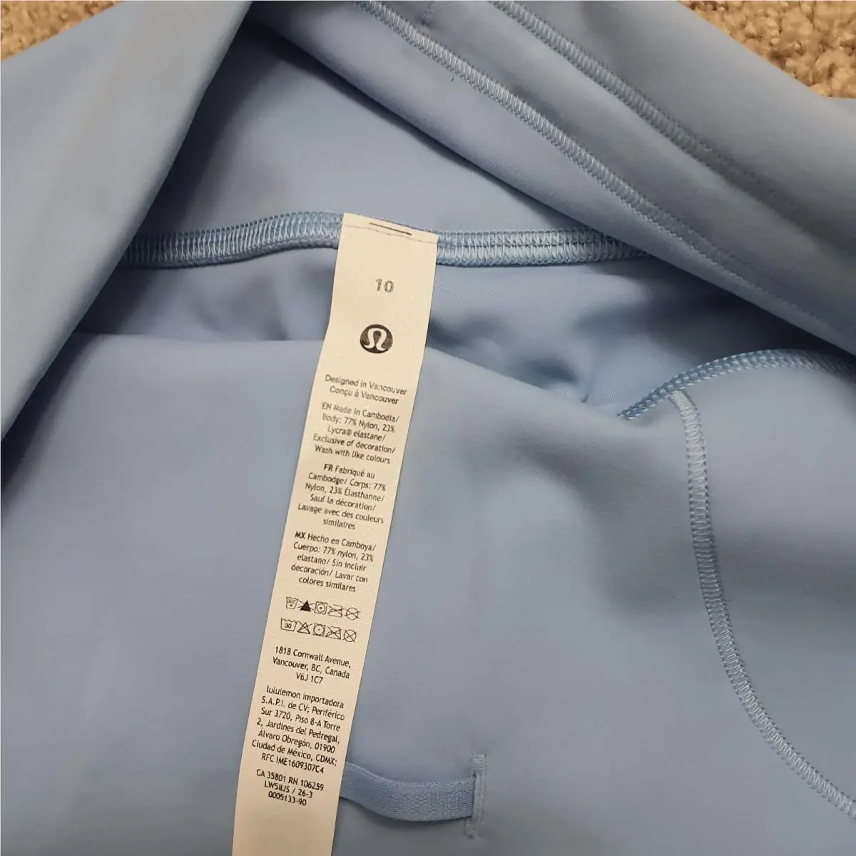 Lululemon clothing - Blue 3