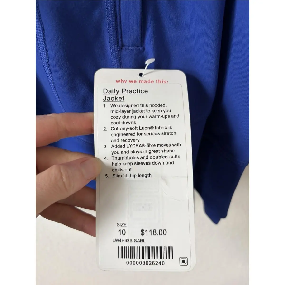 Lululemon clothing - Blue 3